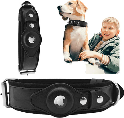 Hundehalsband aus Leder für Apple AirTag